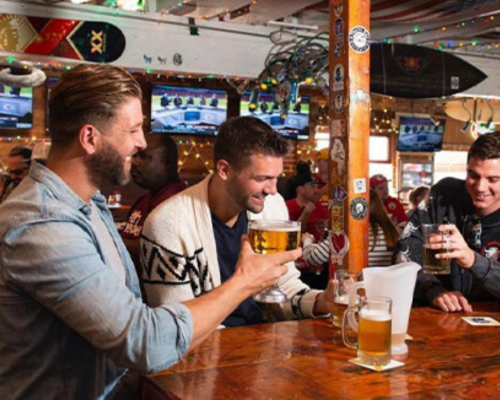 guys drinking beer