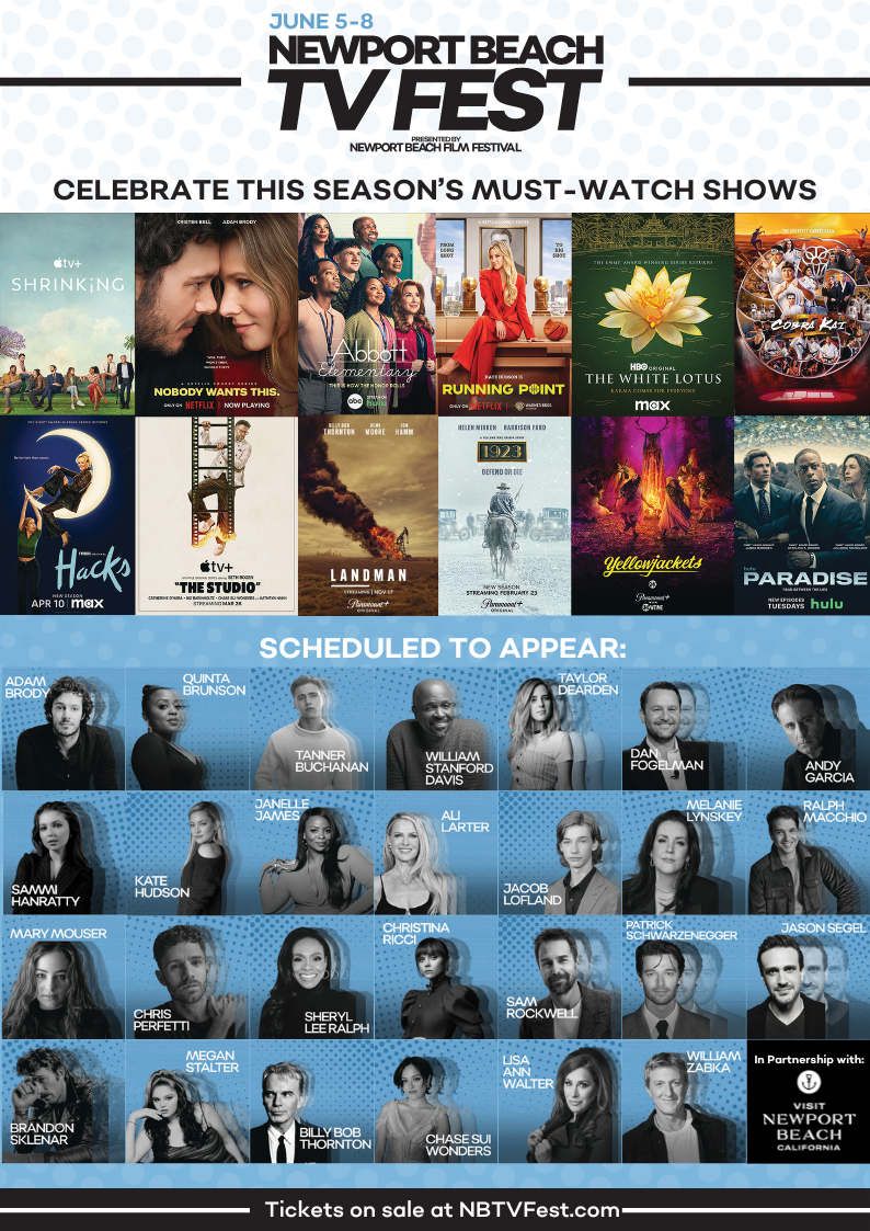 flyer with tv show posters
