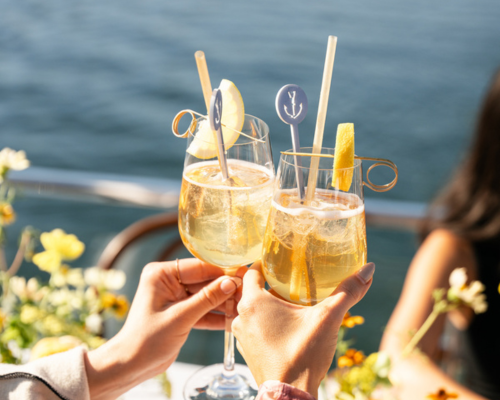 cheers with 2 drinks