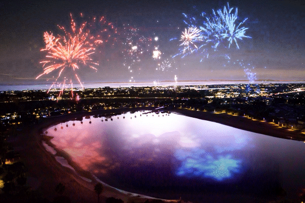 newport dunes and fireworks